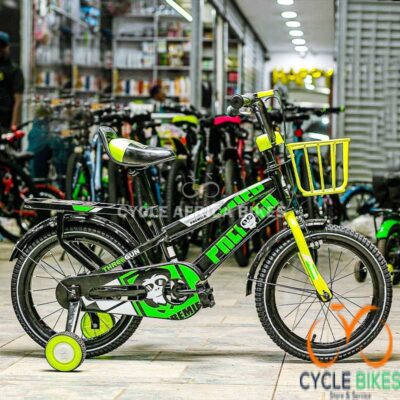 The Stylish 3 Gun Green Bike Size 16 Kids Bicycle - Green