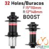 Novatec BOOST Thru-Axle Hubs – 11-Speed Compatible