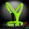 Cycling Reflective Vest with 8 LED Lights 4cm Elastic Straps Running Wear Vest