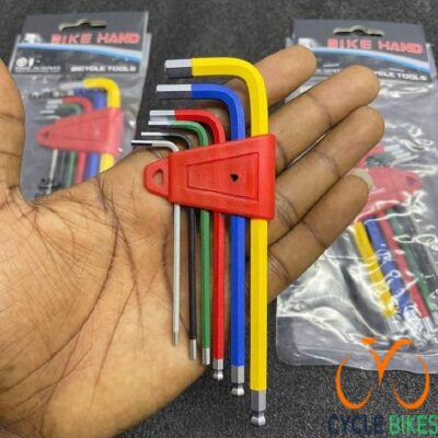 6pcs Multi-Bike Bicycle Repair Colorful Short Arm Ball Point Head Hexagon Hex Key Wrench Set