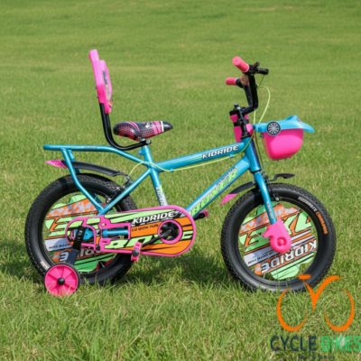 Kidride Boxer Sport Bike – 16 Inch (For Kids 4–7 Years, Available in Light Blue & Pink)