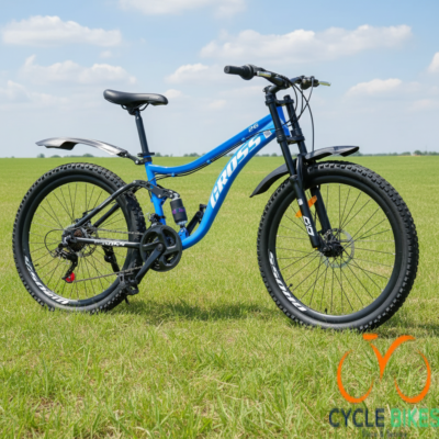 Cross MTB 26" Blue, Dual Suspension Fat Tire