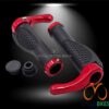 Bicycle Handle Grips with Horns Red