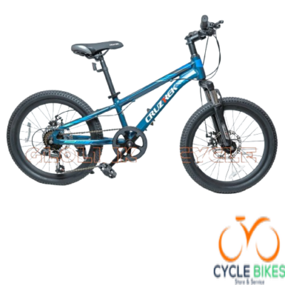 CruzTrek Pro 3.0 Kids Bike (Size 20″, ages 7–11), Dark Blue