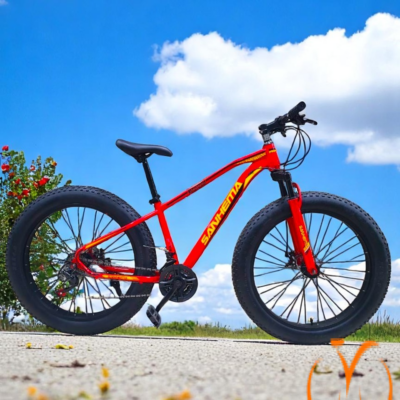 Sanhema Fat Bike – 26″, 4.0″ Fat Tires, Black-Green