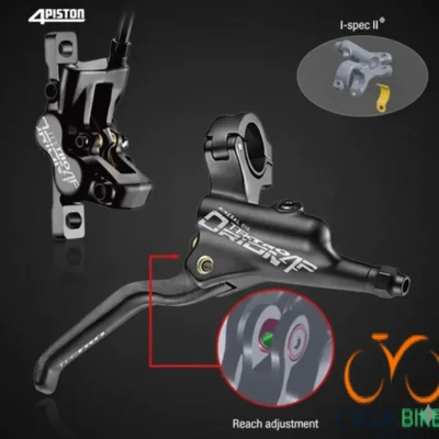 TEKTRO Orion 4 Piston Front Left Brake and caliper c/w mount